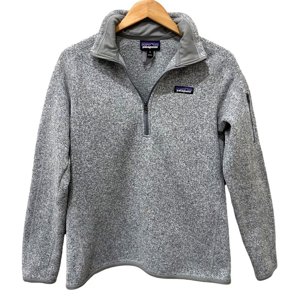 Patagonia Better Sweater Gray 1/4 Zip Fleece Pullover Size Medium